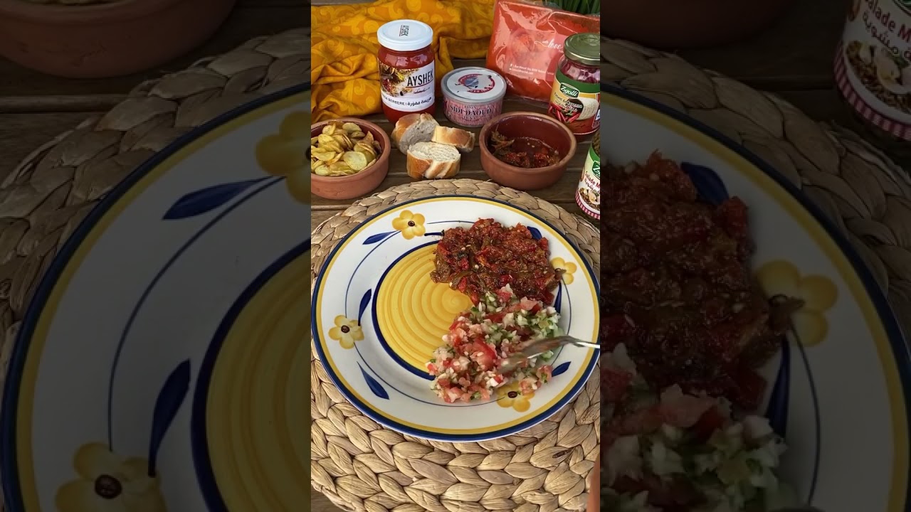 سلطة مشوية تونسية لذيذة 🍽️