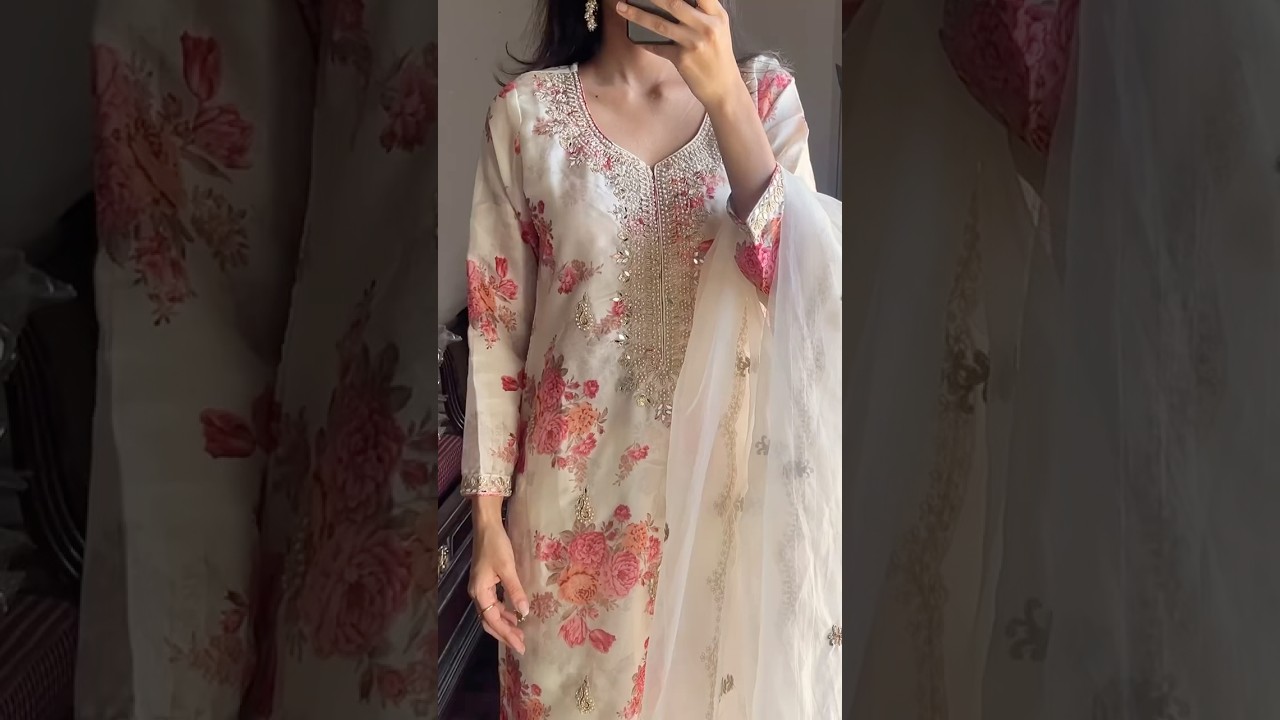 Kundan organza suit🌸 Size S to XXL | DM for orders:+919207118584 #fashion