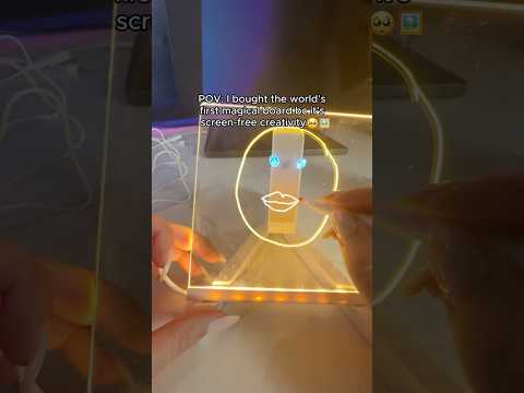 Works just like a regular iPad😍#magicalboard #ledboard #lightboard #magicboard #drawing