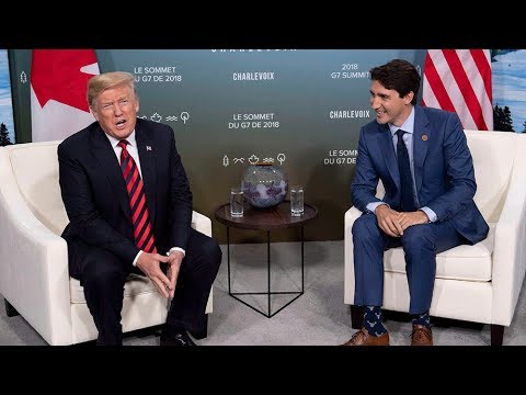 Trudeau & Trump Joke About Strong G7 Ties 🤝