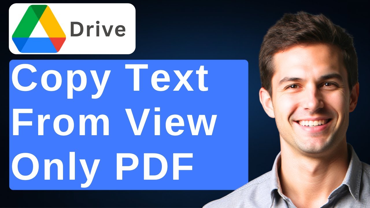 Copy Text from View-Only Google Drive PDF 📄