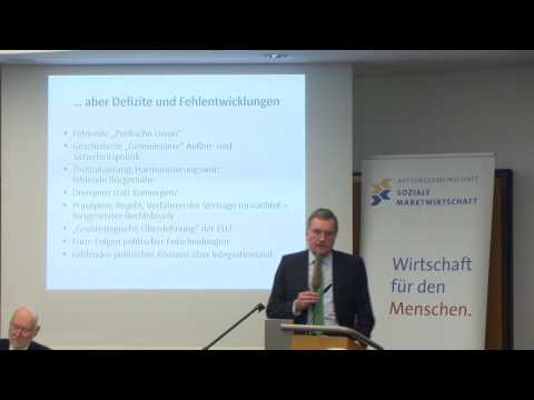 Die Zukunft der EU - Prof. Dr. Jürgen Stark