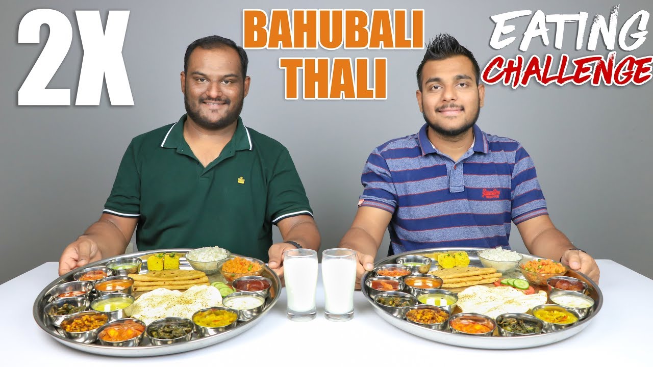 2 Bahubali Thali Eating Challenge 🍽️