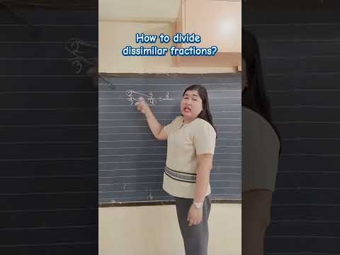 How to divide dissimilar fraction? #math #education