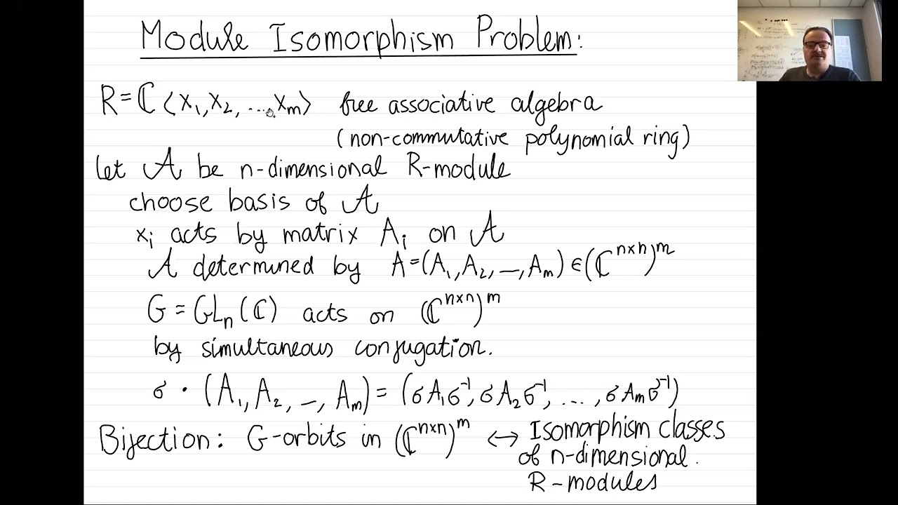 Unlocking Complexity: Harm Derksen on Invariant Theory & Group Actions (2025.01.28) π