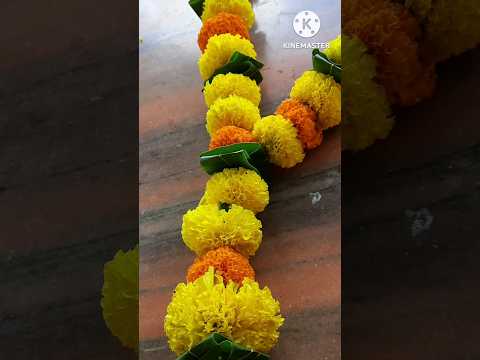 दिवाळी स्पेशल हार/एकदम सोप्या पद्धतीने बनवा हार/झेंडुच्या फुलांचा हार/Har kasa banvaycha/#diy