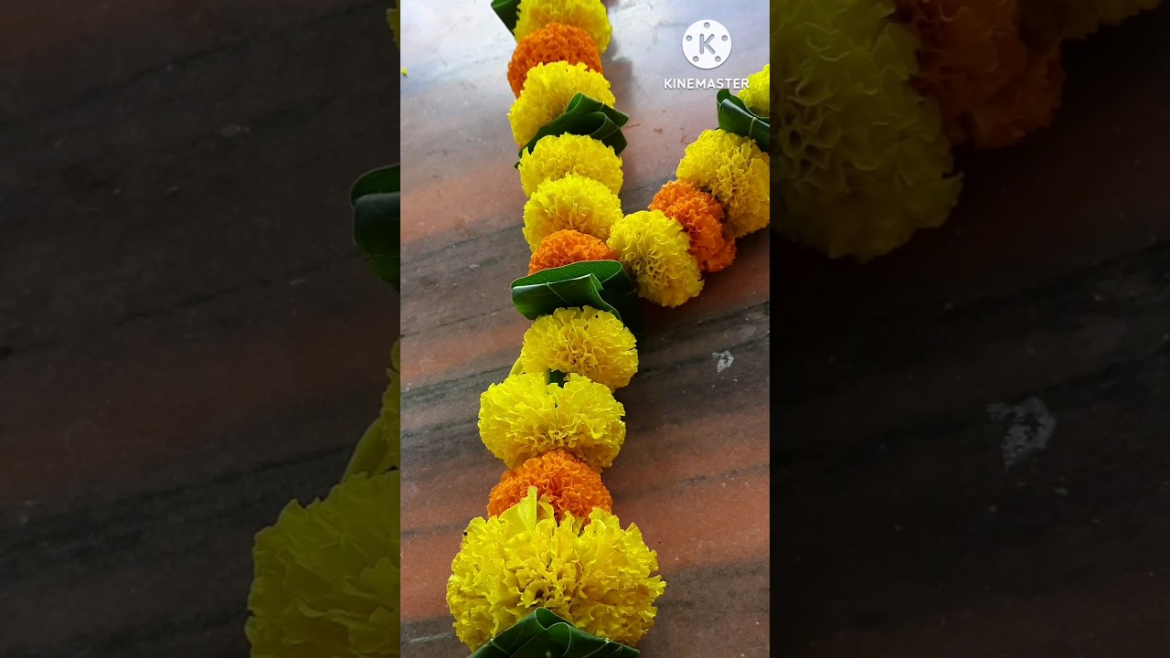 दिवाळी स्पेशल हार बनवण्याची सोपी पद्धत 🎉 | झेंडुच्या फुलांचा आकर्षक हार बनवा