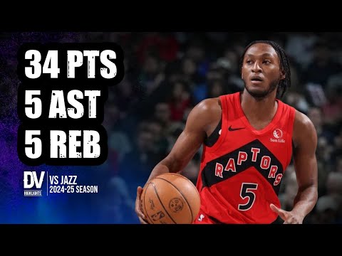 Immanuel Quickley vs Jazz 34 pts 5 ast 5 reb | Mar 07, 2025 | Regular Season