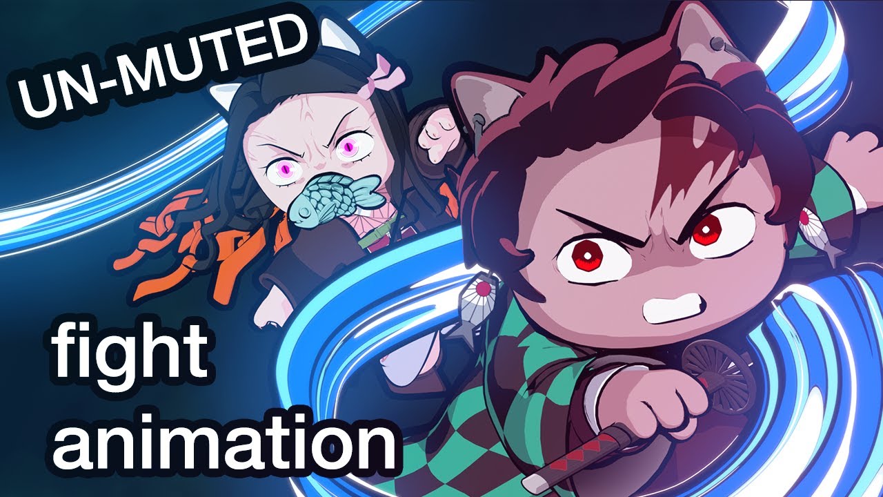Demon Slayer Cats Animation: Tanjirou & Friends vs. Rui 🕷️