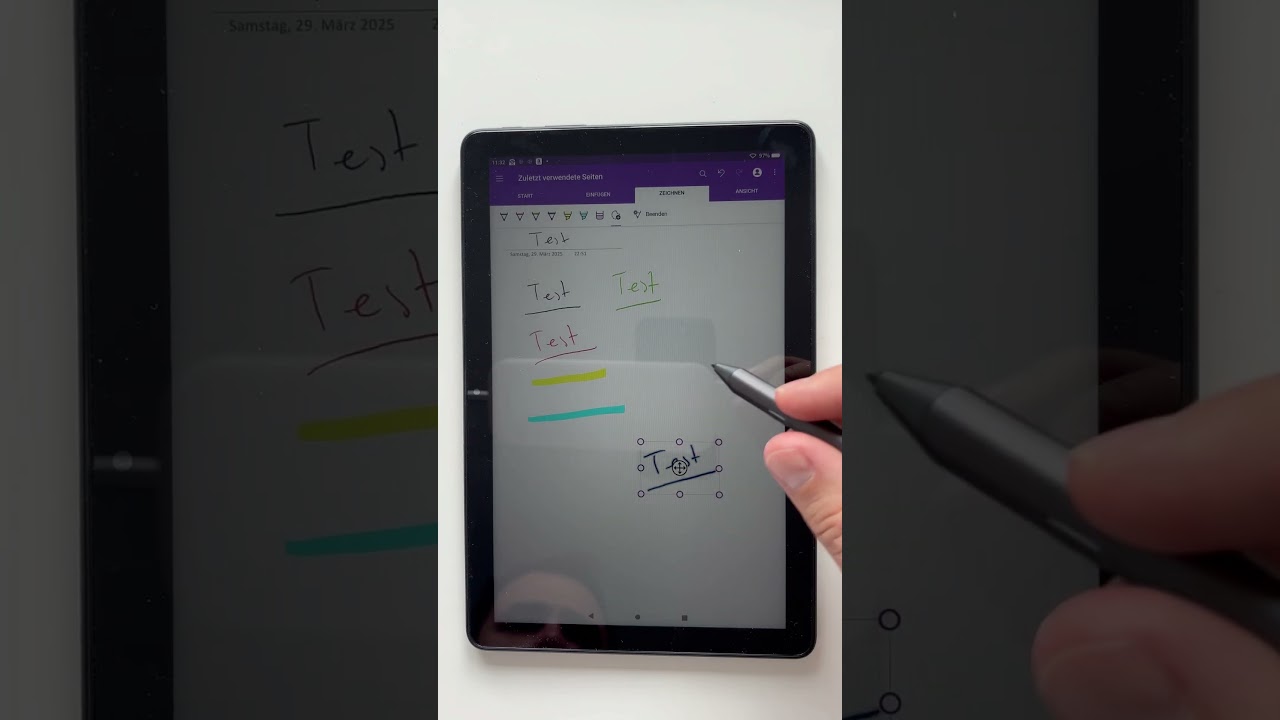 Let’s See how to erase at OneNote notes with the „Made for Amazon“ Stylus on the Fire HD 10! #pen