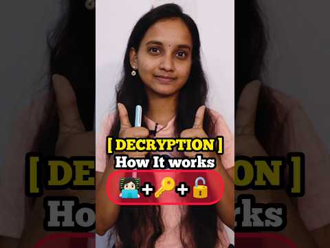 π©π»βπ» Explained DECRYPTION #privacy #privacymatters #decryption #encryption #android #techshort #tips