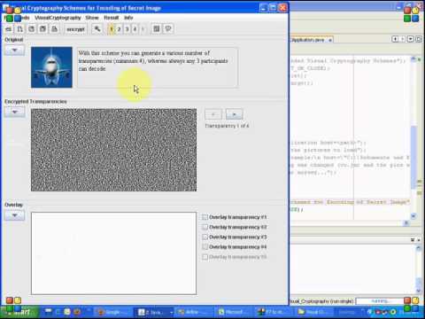 Visual Cryptography Schemes for Encoding of Secret Image - PASS Project MSc