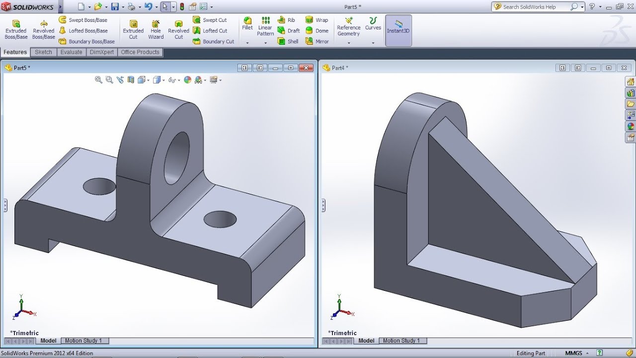 SolidWorks Beginner Exercises: Part Modeling #5