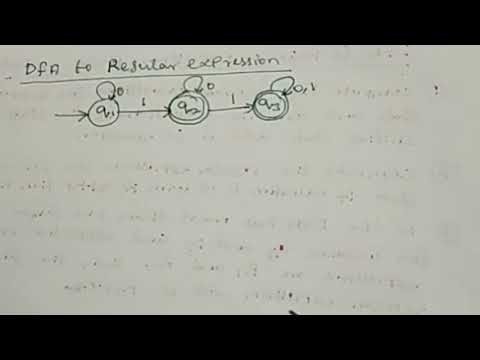 DFA to regular expression Lecture 2|Arden Theorem|Theory of computation