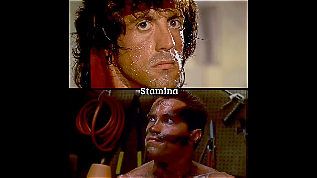 Rambo vs Commando #sylvesterstallone #rambo #arnoldschwarzenegger #commando #comparison