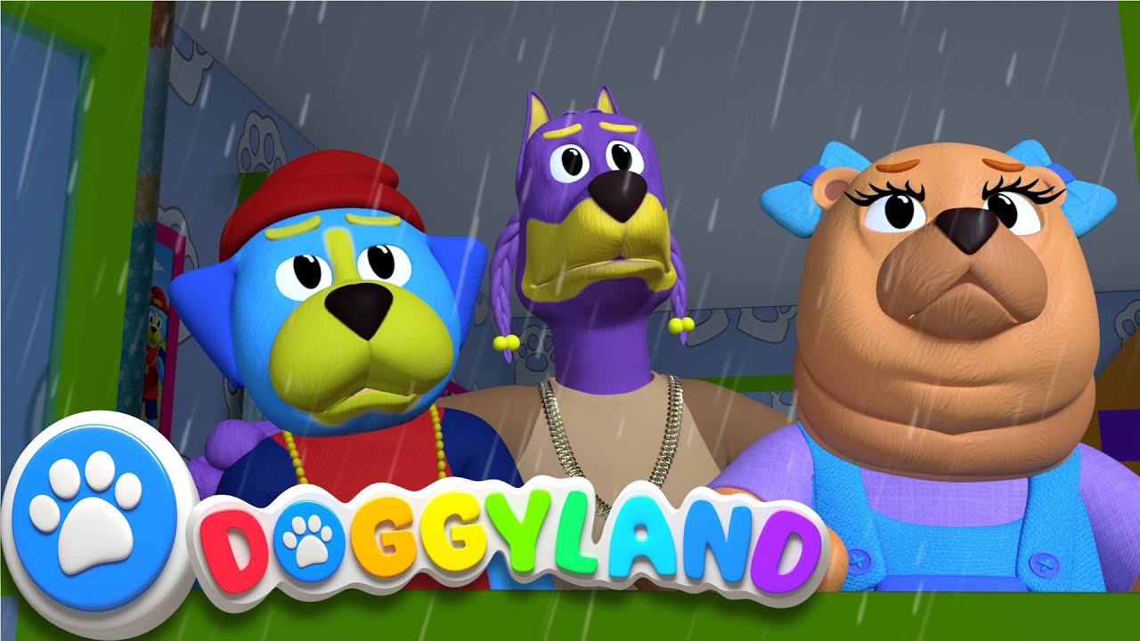Rain Rain Go Away | Doggyland Kids Songs & Nursery Rhymes 🌧️