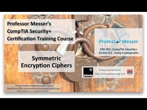 Symmetric Encryption Ciphers - CompTIA Security+ SY0-301: 6.2