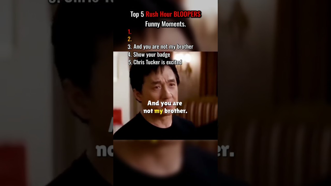 Top 5 Hilarious Rush Hour Bloopers You Can't Miss! π