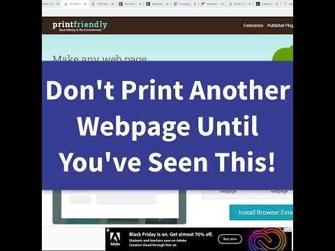 How to Turn a Webpage into a PDF (no ads or images) #shorts