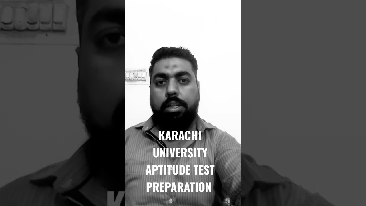 KARACHI UNIVERSITY APTITUDE TEST PREPARATION #universityofkarachi #aptitudetest #mocktest