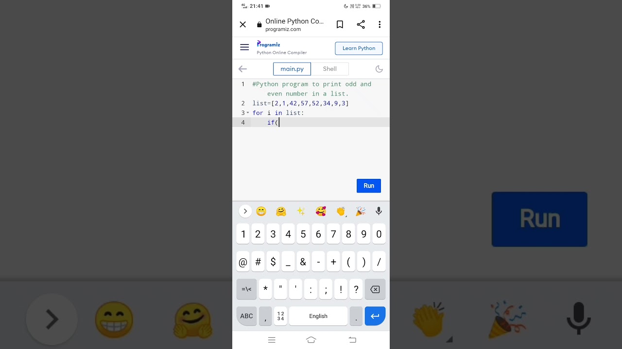 Python Script to Separate Odd and Even Numbers in a List 📝