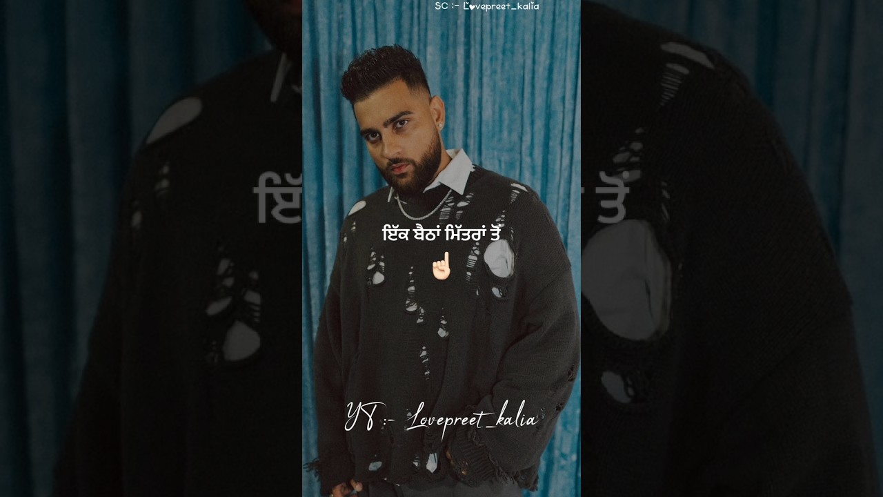 Karan Aujla's 7.7 Magnitude Punjabi Song Status 🎶