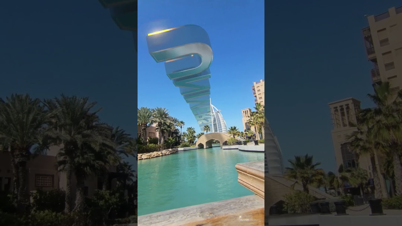 Stunning View of the Universal Pictures Logo from Dubai’s Burj Al Arab 🌍