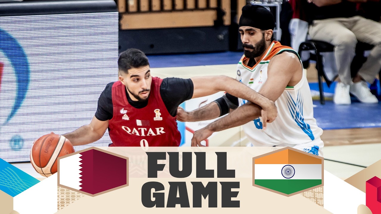Qatar v India | Full Basketball Game | FIBA Basketball World Cup 2027 Asian Qualifiers