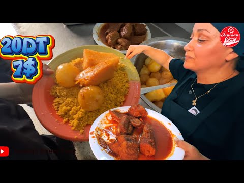 مطعم الغندور للأكلات التونسية الاصيلة  في سوسة : إلِّي سمّاكْ اغْناكْ كل شي ب20 دينار