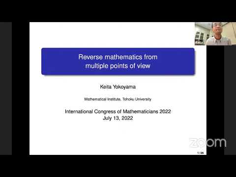 Keita Yokoyama: Reverse mathematics from multiple points of view
