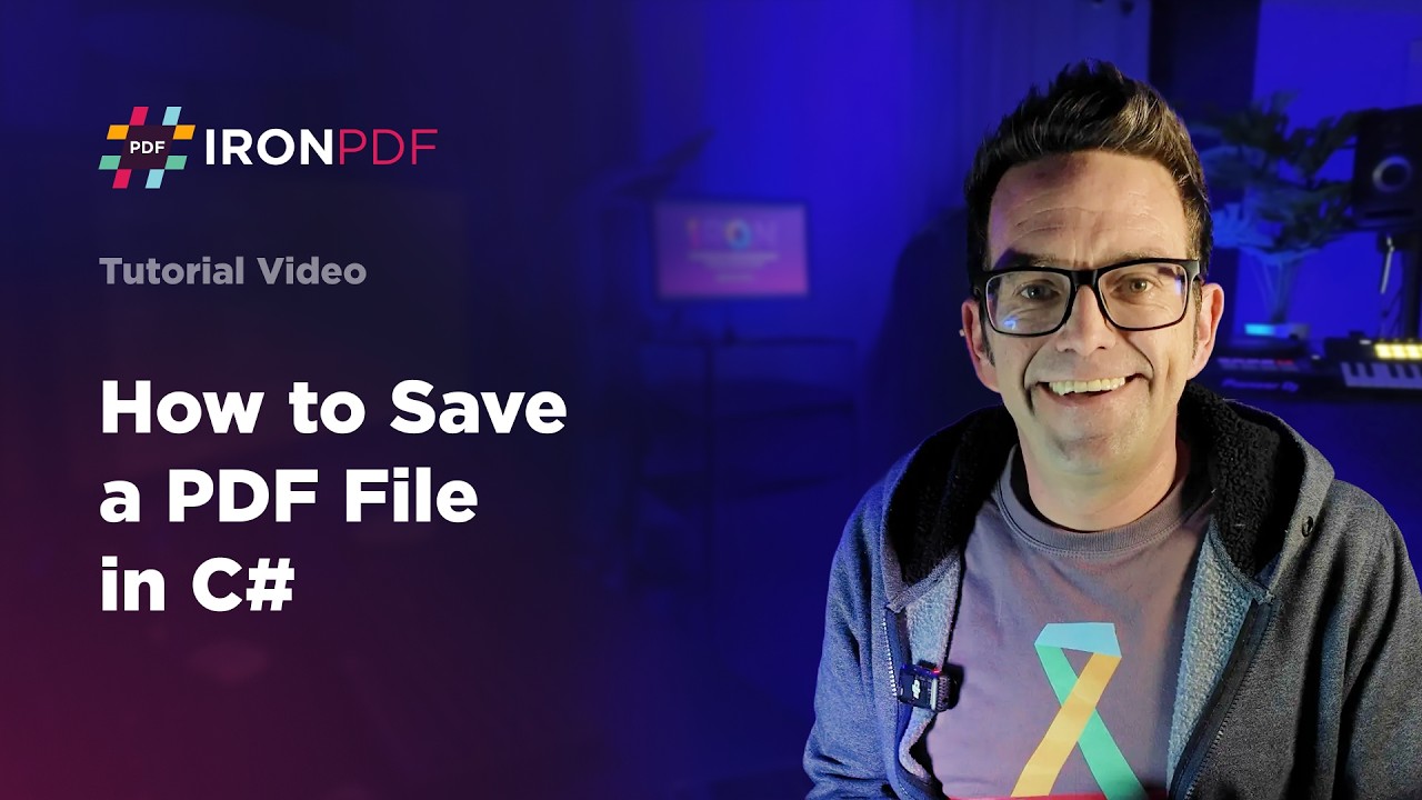 How to Save a PDF File in C# | IronPDF