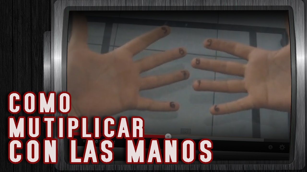 Multiplicar con las manos: Tablas del 6 al 9 ✋