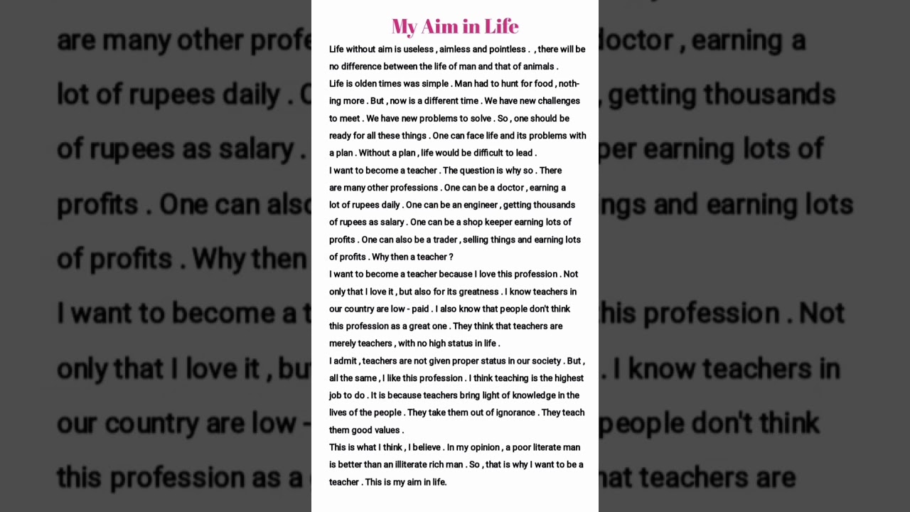 My Life Goals: Inspiring Essay on Achieving Success ✨