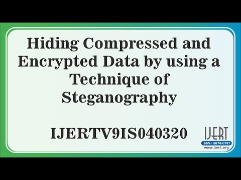 Hiding Compressed and Encrypted Data by using a Technique of Steganography