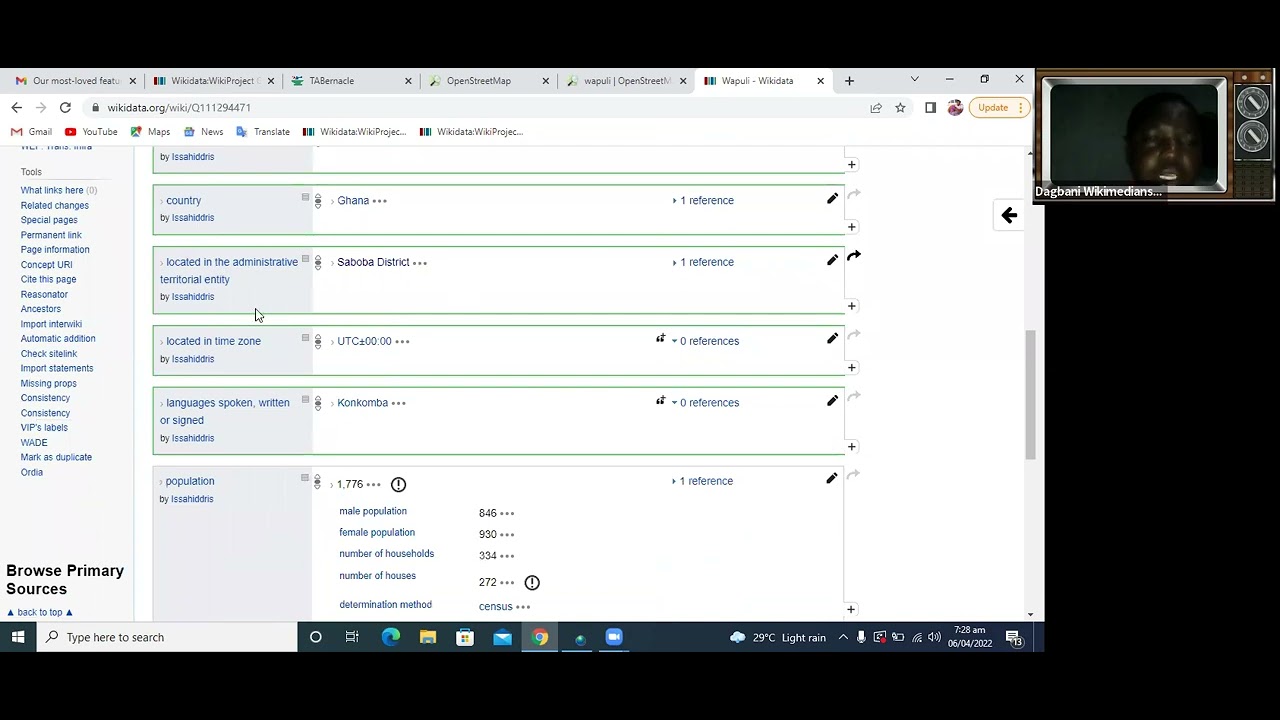 Locating Coordinates for Wikidata Items π