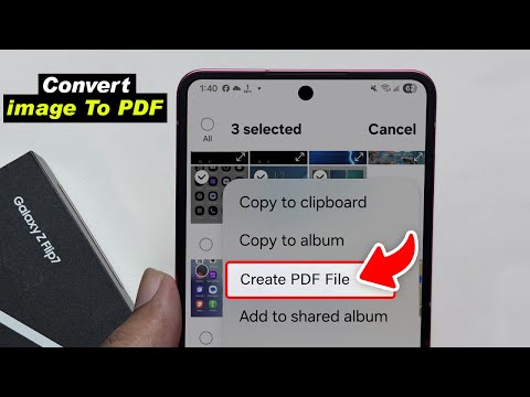 How To Convert Photo/Image To PDF On Samsung Galaxy Z flip 7