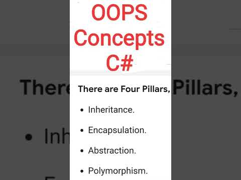OOPS Concepts in C#