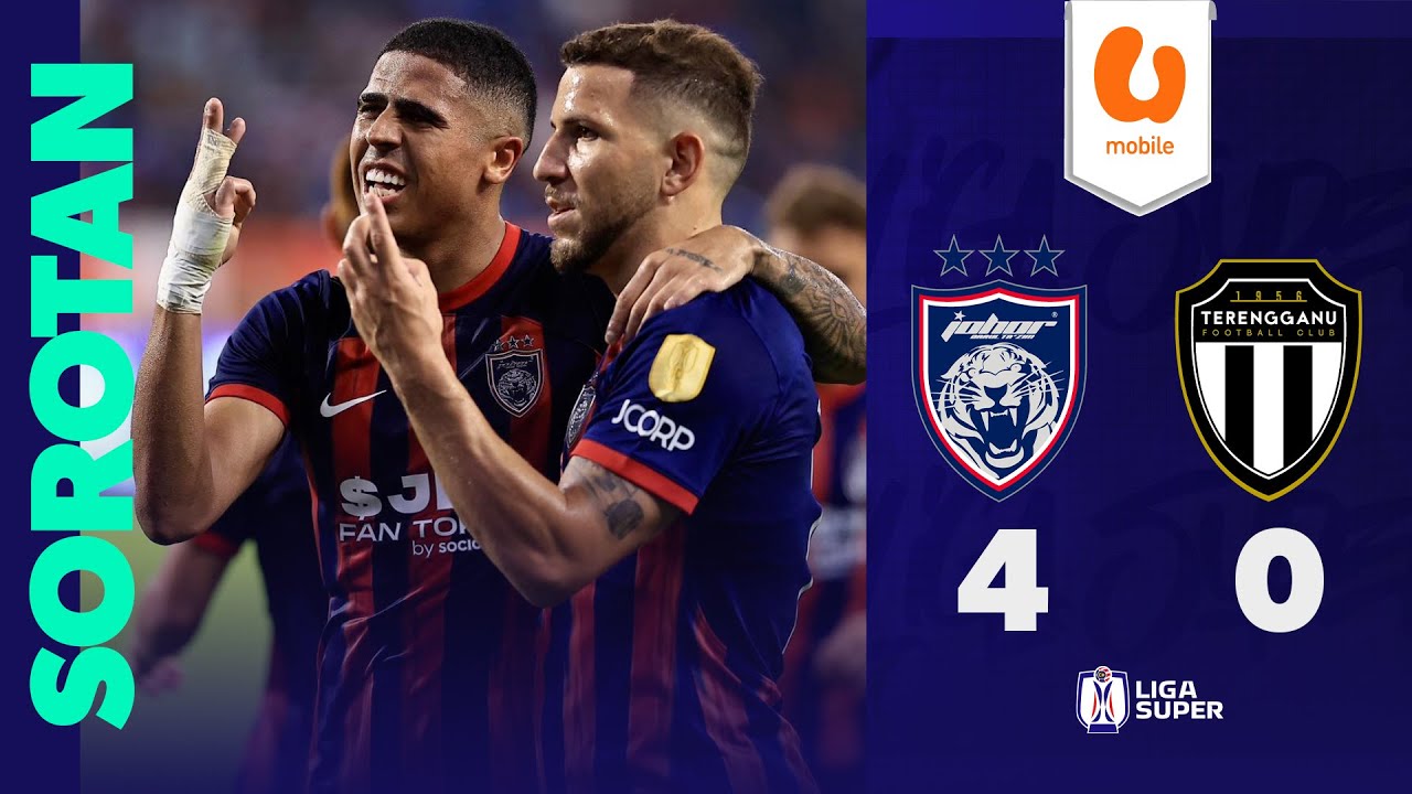 Johor Darul Ta'zim 4 - 0 Terengganu | Sorotan Perlawanan Liga Super 2024/25 #UMOBILE #UHOME5G