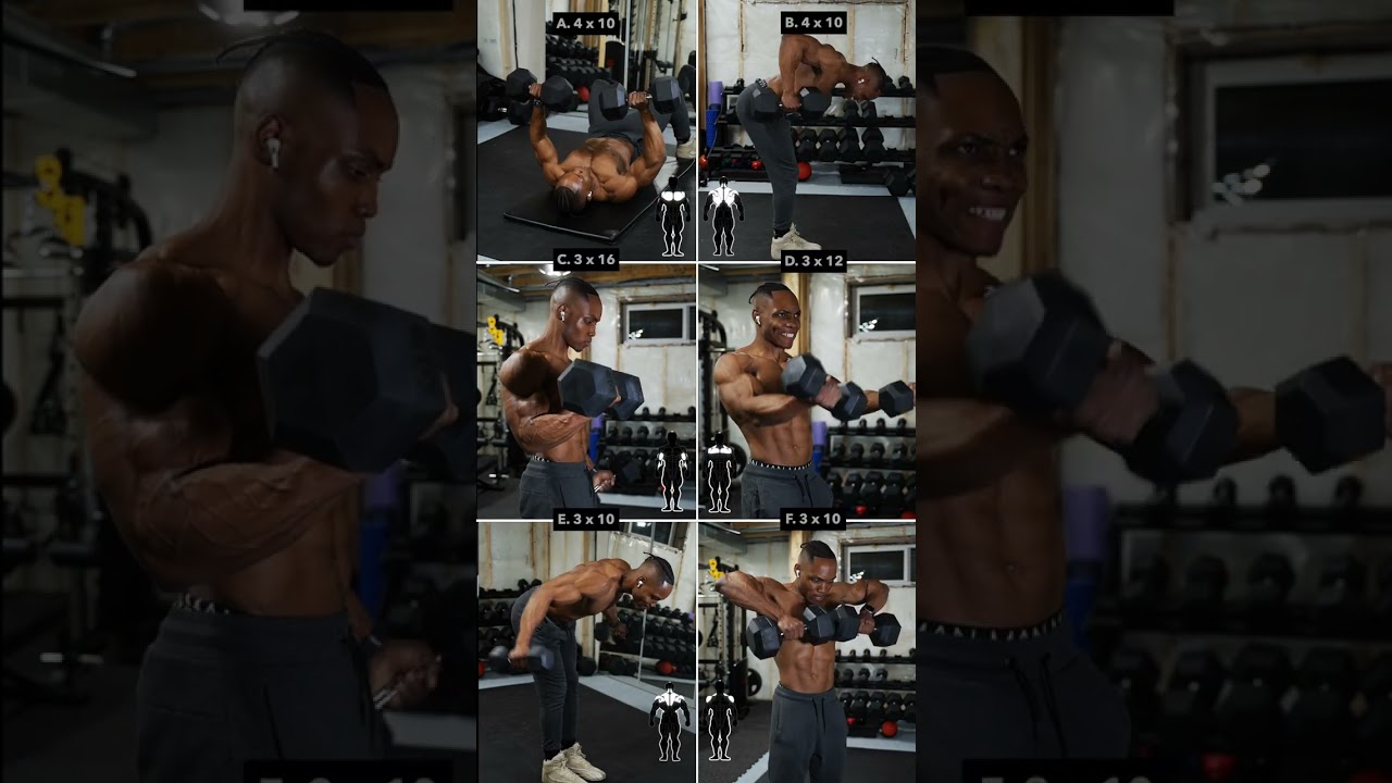 Upper Body Dumbbell Workout (No Bench) 💪