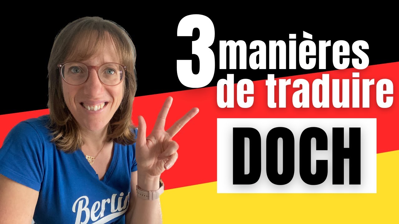 3 façons de traduire 'doch' en allemand 🇩🇪