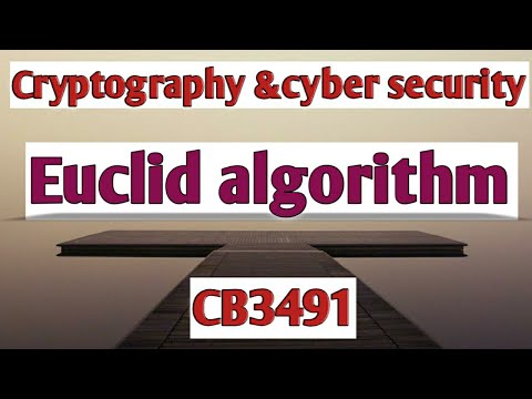 Euclid's algorithm in Cryptography and cyber security tamil||CCS||Anna university reg-2021.