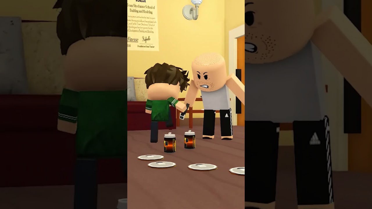 Глупый парень в Роблоксе плющит банки под Наггетса 😂