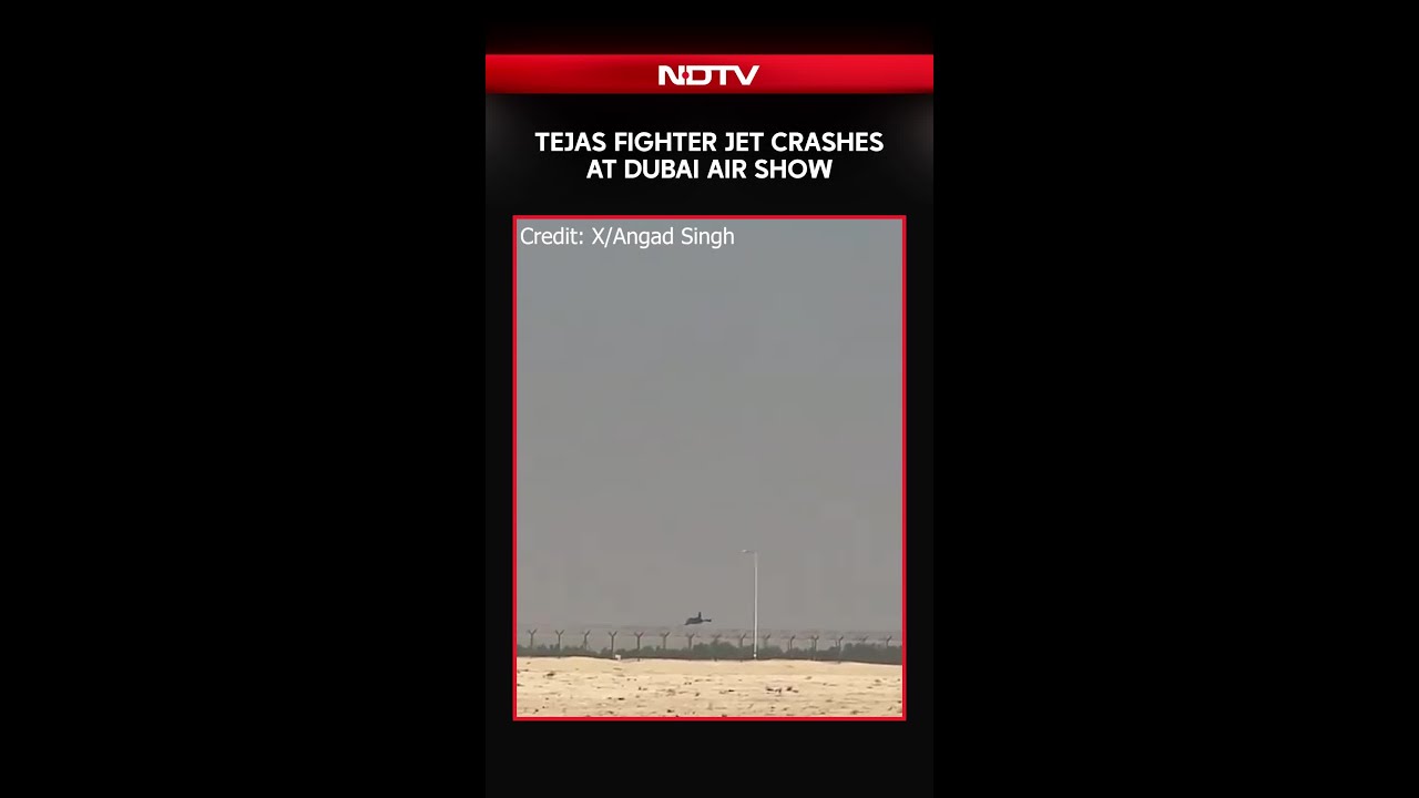 Tejas Fighter Jet Crashes at Dubai Air Show ✈️