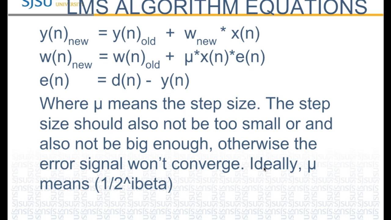 Parameterizable LMS Adaptive Filter - DSP Core