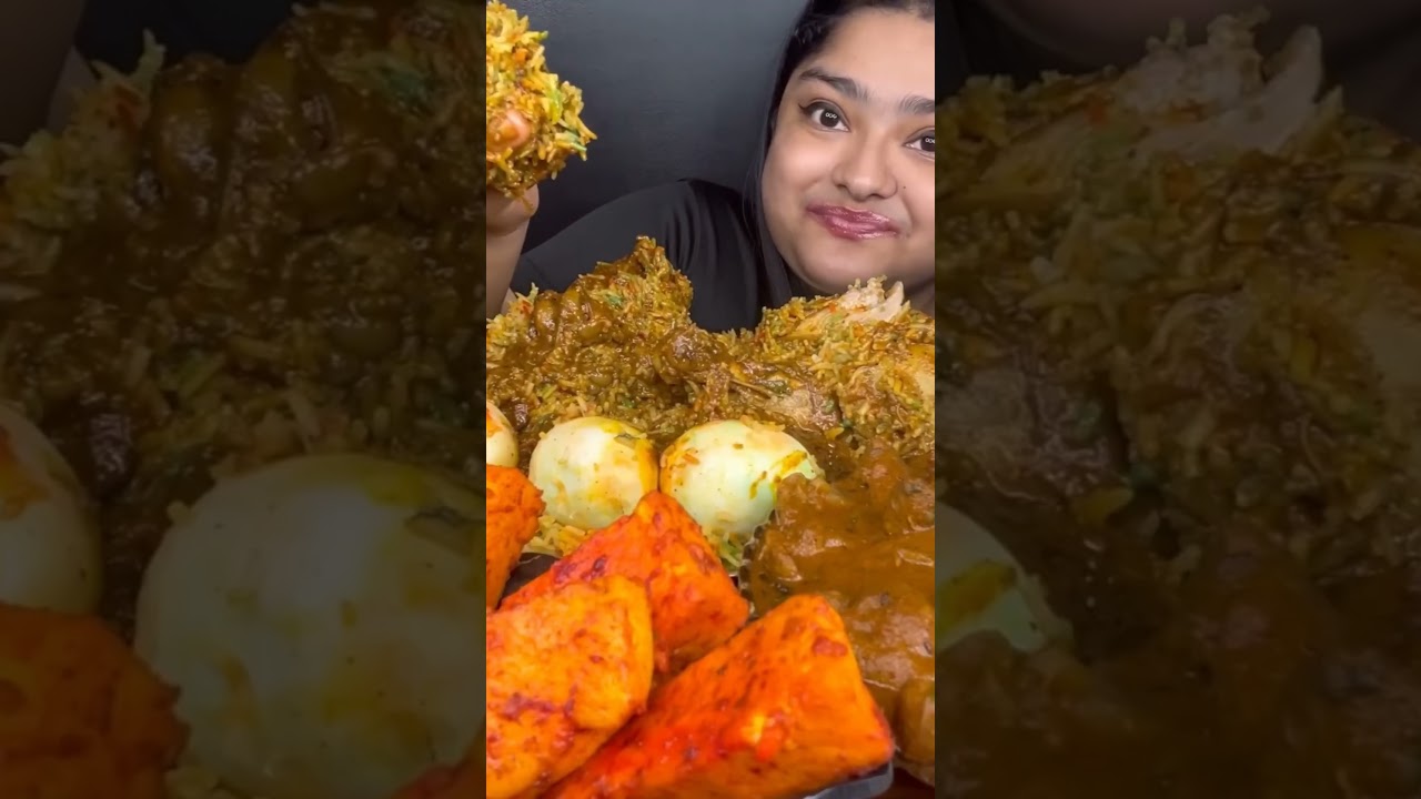 Delicious Chicken Biryani Mukbang 🍽️