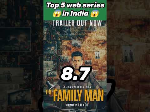 Top 5 web series in india | Top 5 Web series in Hindi | Best web series In hindi #shorts