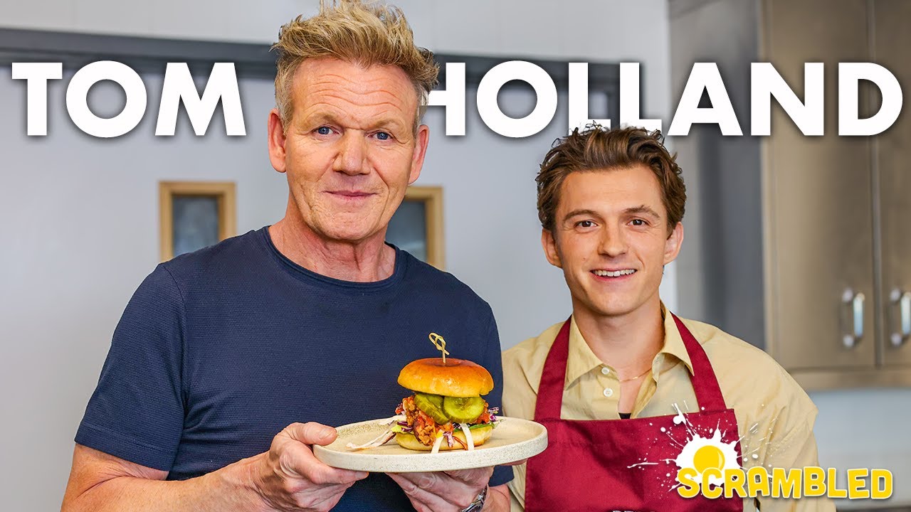 Tom Holland & Gordon Ramsay Team Up for a Spicy Fried Chicken Sandwich Challenge 🍗