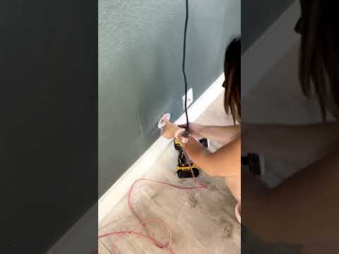 Simple DIY to hide your TV and cable cords #homeimprovement #diy #diyer #diyprojects #diytips