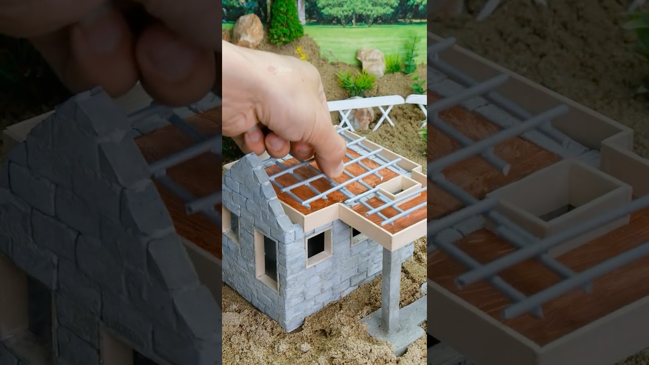 DIY Guide: Build a Cozy One-Story Mini House with Elegant Front Columns 🏡 (Part 1)