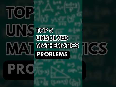 Top 5 Unsolved Maths Problems #shorts #mathematics #unsolved
